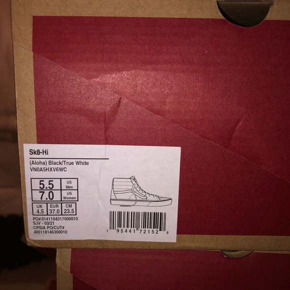 Vans Sk8 Hi Aloha NIB - Picture 4 of 8
